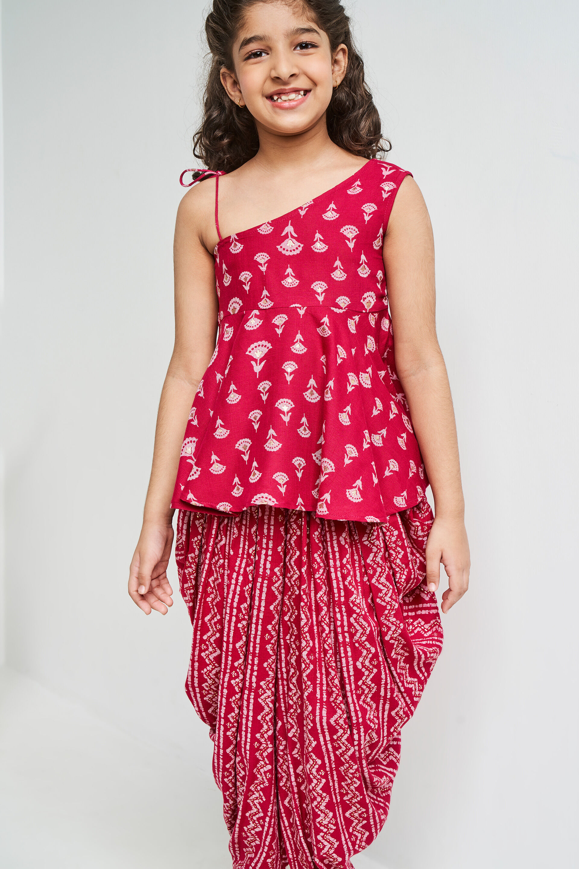 Pink Floral Flared Suit, Pink, image 2